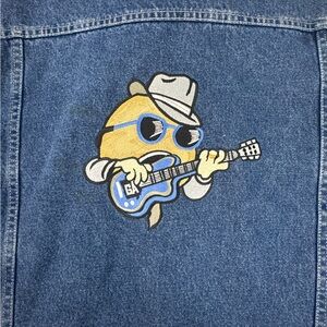 Denim Jacket with Harvest Moon Bluefest Logo Medium